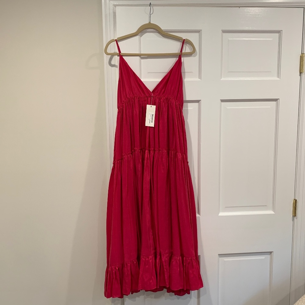 Loup Charmant pink midi sundress Small